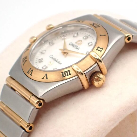 OMEGA Constellation Ladies Watch 1262.75.00 Quartz Diamond Steel Gold 300RK956 - Picture 2 of 16